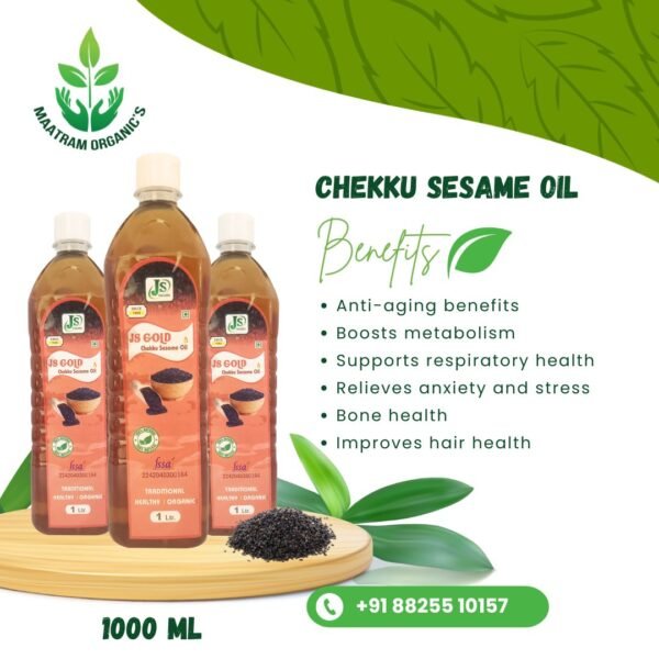 Chekku Seasame Oil-1000 ML - Image 2