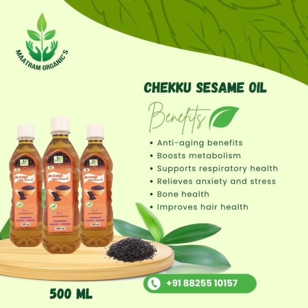 Chekku Seasame Oil-500 ML - Image 2