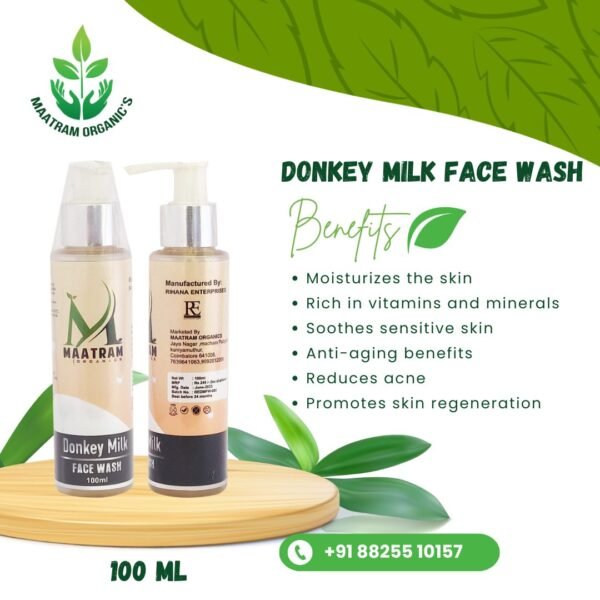 Donkey Milk Face Wash-100 ML - Image 2