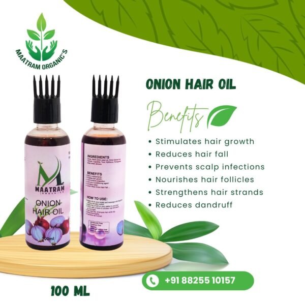 Onion Hair Oil-100ML - Image 2