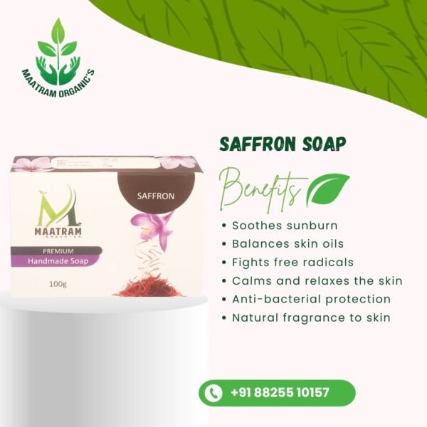 Saffron Soap-100G - Image 2